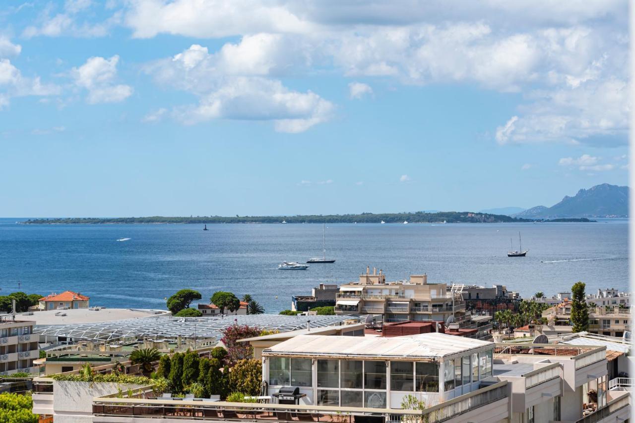 Vue Mer 180° Cocon A 7 Min De La Plage Piscine Ac Apartment Antibes Exterior photo